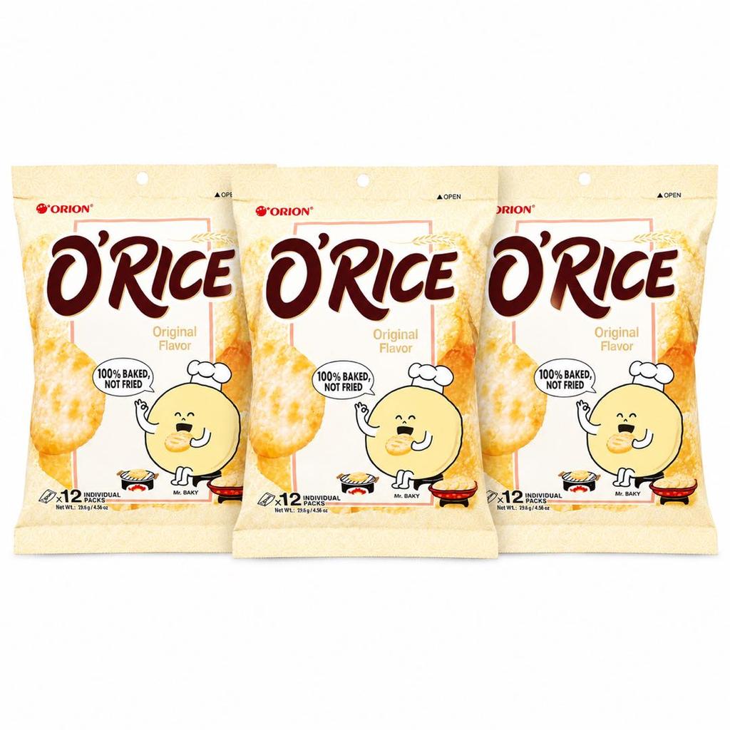 Orion Original‑Flavored Rice Cakes 129.6g Original‑flavor Crispy Rice Snacks