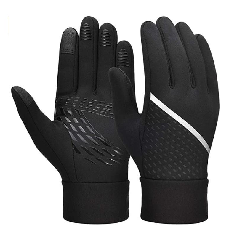 

New Stock Products For And Windproof Warm And Plush Touch Screen Anti Slip Children s Bicycle Riding Gloves