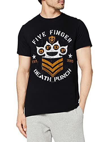 Five Finger Death Punch Unisexs Chevron Short Sleeve TShirt Black Small S