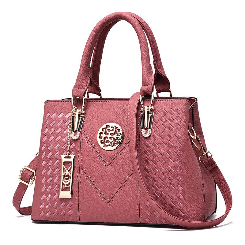Stickerei Taschen Damen Leder Handtaschen KTY