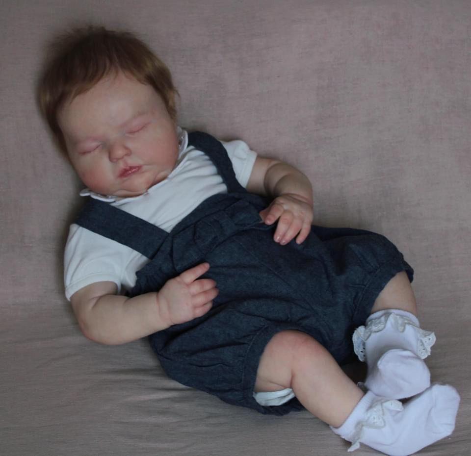 19-inch Tessa Asleep Realistic Reborn Baby Doll 19 inches