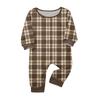Family Matching Christmas Print Round Neck Long Sleeve Top and Pants Loungewear Set for Parent and Child