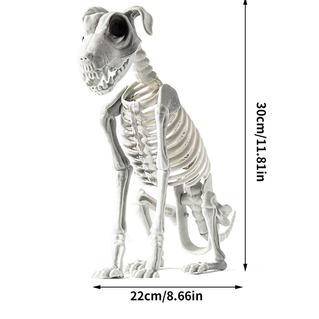 Szkielet Psa Halloween Szkielet Szczeniaka Rzeźba Realistyczny Szkielet Psa Halloween Statua Czaszka Kość Sztuka Ozdoby na Spotkanie