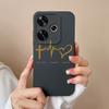 For Poco F6 Pro Phone Case Simple Heart Cover Liquid Silicone Camera Protection Cases For Xiaomi Poco F 6 Soft ShockProof Funda