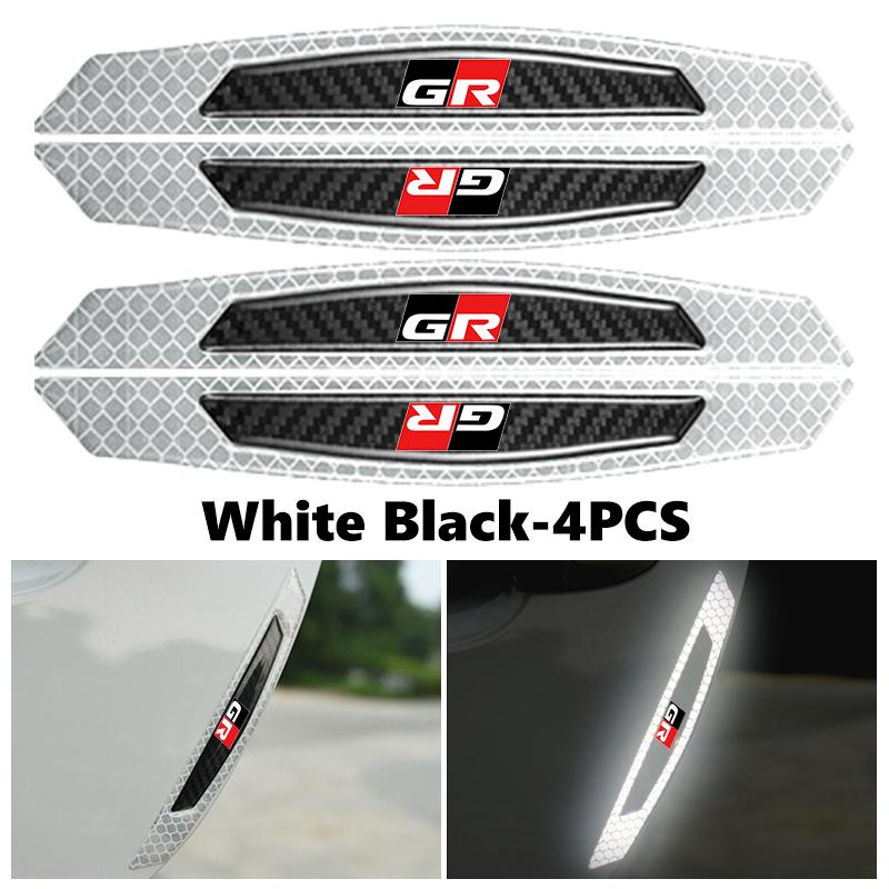 

For Toyota Car Motorcyle Reflector Sticker Warning Strip Saftety Mark Night Reflective Accessories GRsport Yaris Corolla Rav4