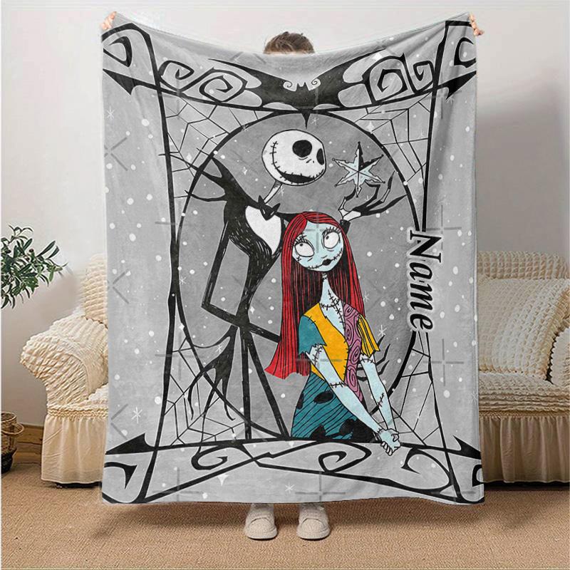Custom 1pc Halloween Nightmare Collage Blanket, Soft And Comfortable Blanket, Casual Warm, Camping Travel Blanket, Birthday Gift Q91091