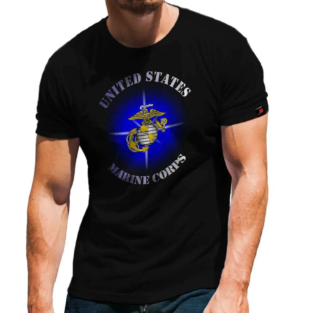 US Marine Corps USMC Eagle Globe & Anchor Badge T-Shirt 100% Cotton O-Neck Short Sleeve Summer