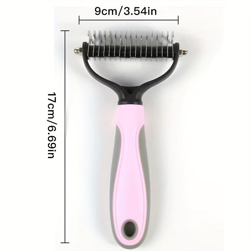 

Расчески для собак, Породный грумер для собак Двухфункциональная щетка для линьки и грабли для подшерстка Легкий, удобный груминг XL