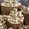 20PCS Resin Halloween New White Ghost Face Pumpkin Set Halloween Resin Home Garden Micro Landscape Bonsai Decoration