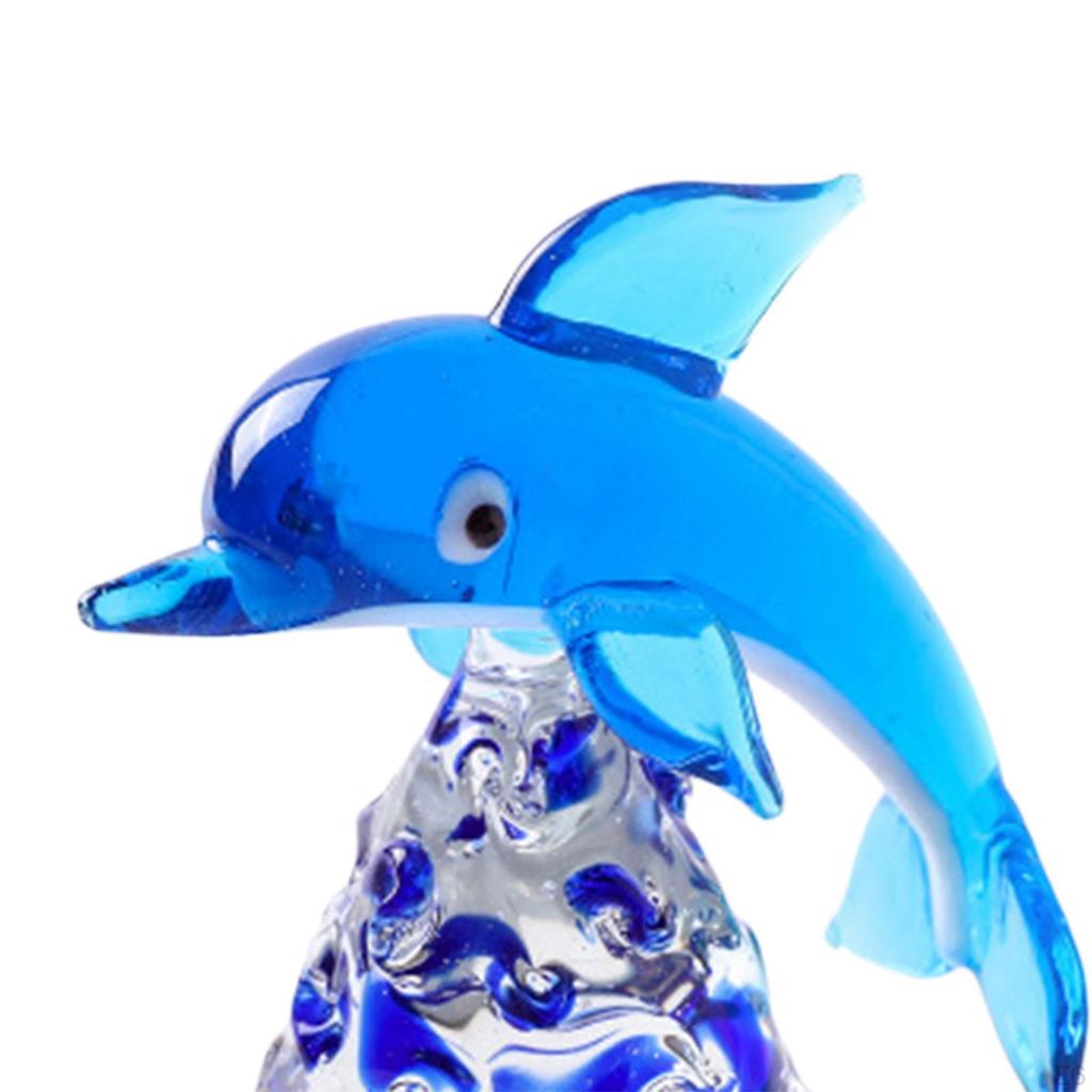 Dolphin Statue Figurine Collectible Miniature Sea Animal Sculpture