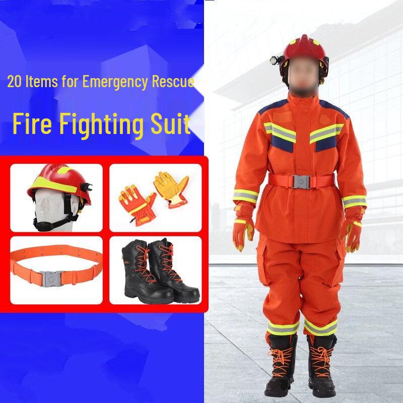 Brangdy Firefighter Emergency Rescue Suit Set