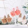 WTEMPO Christmas Pendants with Ropes Cute Christmas Tree Ornaments Holiday Decor Xmas New Year Party & Home Decoration Indoor Outdoor Hanging Pendents
