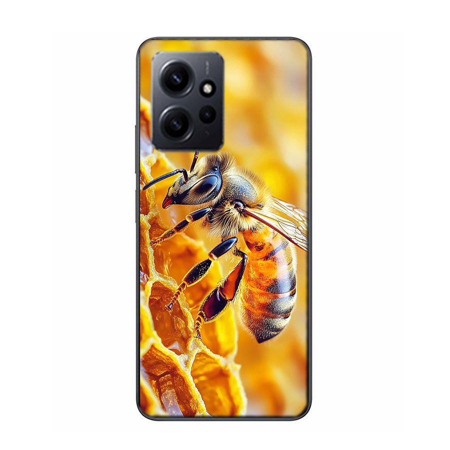

Bees and Honey in the Honeycomb Phone Case For Redmi 12 13C 12C 15C 9 10 10C Note 13 Pro Plus 14 15 Pro 9T 9C 9A TPU Soft Cover Redmi Note 14 Pro 4G