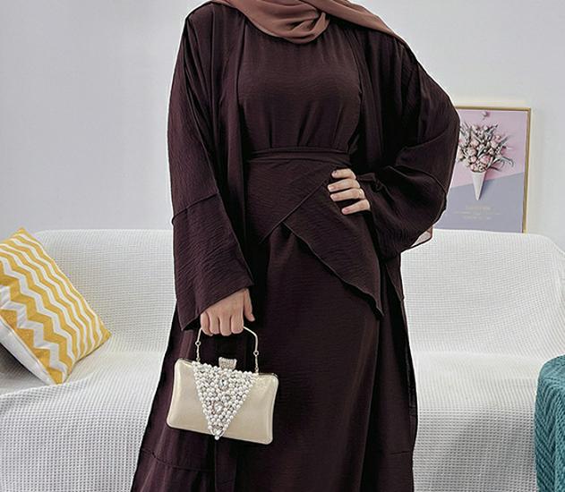 Loriya Solid Color Three-Piece Set LR522 - Turkey & Dubai 2022 Edition