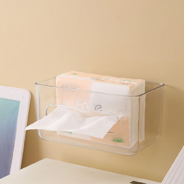 Transparente Taschentuchbox Servietten-Gesichtstuch-Aufbewahrungsbox Badezimmer Papierhalter