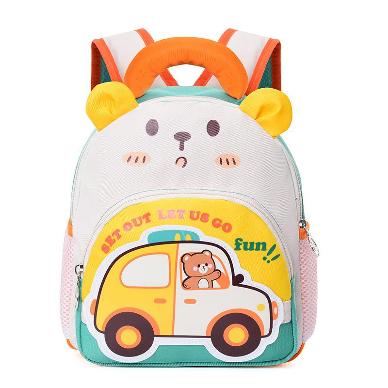 Schoolbag New Kindergarten Cartoon School Bag Boys and Girls 1-1 Years Old Children Printed Backpack Lightweight and Cute Mini Backpack