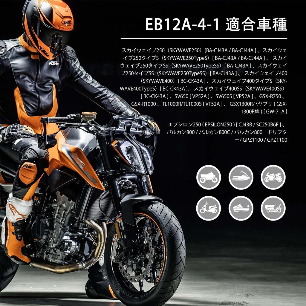 LEOCH Compatible 12V 10Ah Sealed Battery for and for Skywave 400 YT12A-BS EB12A-4-1 Motorcycles, Maintenance-Free, Pre-filled Charged, 250/Skywave