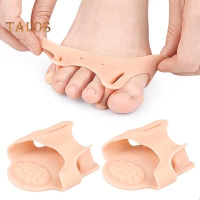 1 paio di separatori per dita dei piedi per donne, correttore per dita dei piedi in silicone morbido per dita sovrapposte, alluce valgo, calli, sollievo dal dolore al piede, cuscinetto per l'avampiede