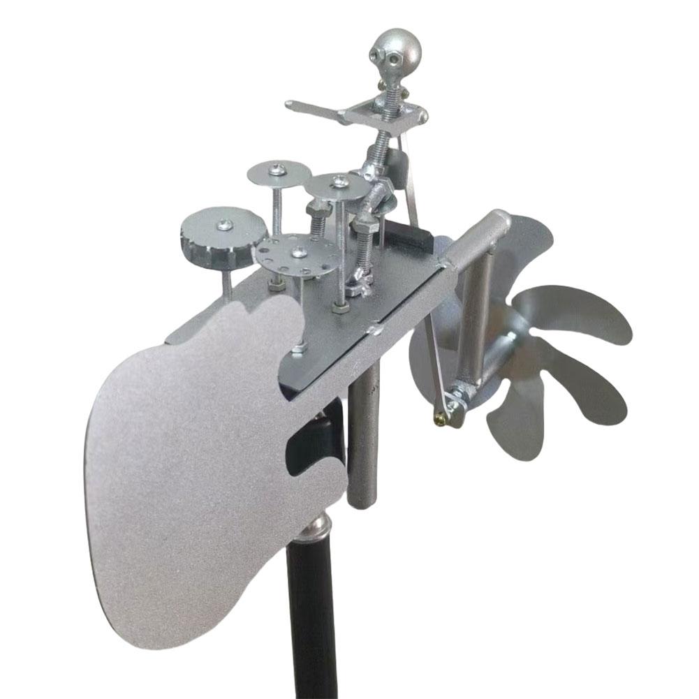 

Перкуссионист Музыкальные Фигурки и Статуи Бей в Барабаны с Ветром Уличная Ветровая Скульптура для Садового Искусства Декор Газона Сада серебряный