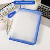 LOMI Transparent Zipper File Tote Bag with Handle for Students