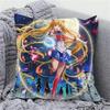 Anime Cartoon Sailor Moon Print Cushion Cover Sofa Home Decor Pillowcase
