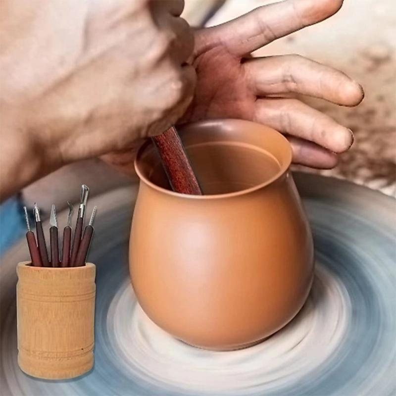 17 Pack Clay Tools Sculpting Pottery Tools Pack Modeling Clay Sculpture Set Double-Sided DIY Wooden Handle Ceramic Tool