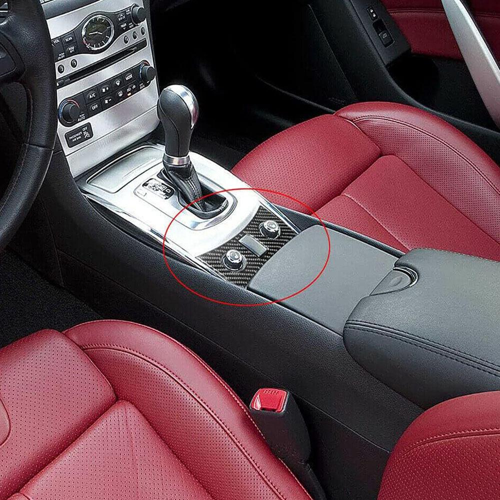 Carbon Fiber Interior Seat Heated Button Cover Trim For 10-13 Infiniti G37 Sedan