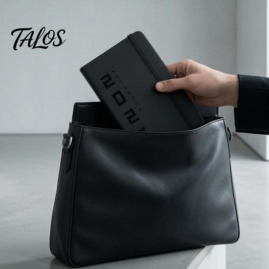 Personal Memo Organizer 2027 Daily Weekly Planner with Elastic Strap And Pen Holder, PU Academic Year Calendar Leather Cover Agenda Notebook,
