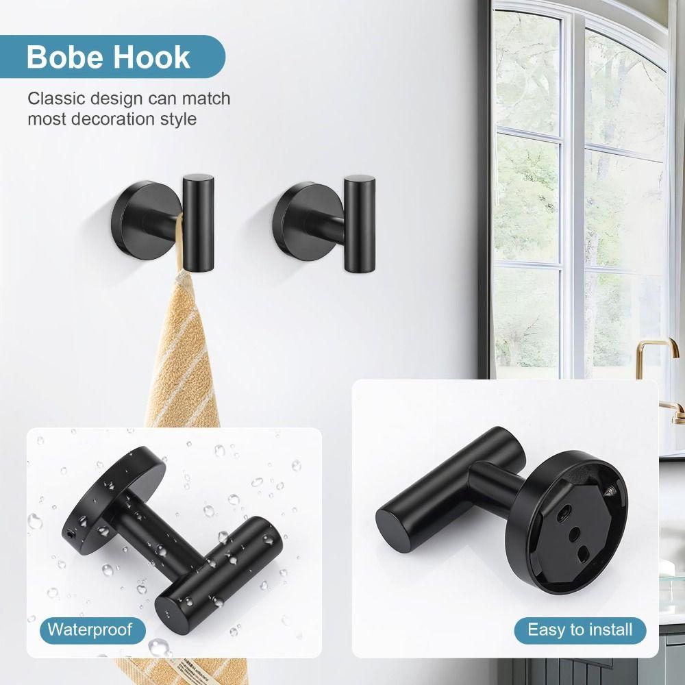 Rustproof Bath Towel Holder 5 Pieces Towel Bar Set Premium Quality Bathroom Hardware Set  Hotel