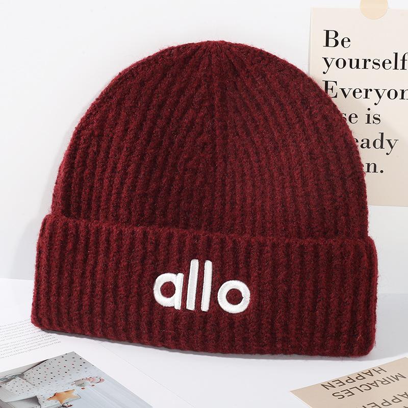 

Hat Women s Warm Knitted Korean Edition Trendy Fashion Head Waiver Baotou Ear Protection Woolen вина червоного кольору