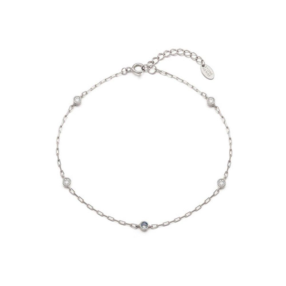 STONEHENGE Silver Anklet Sc1756