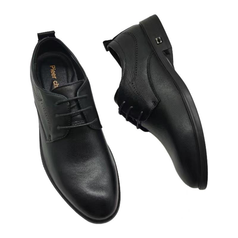 Кожаные мужские кожаные туфли — фото 4