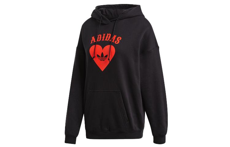 Adidas Originals Sweatshirts Unisex Black Hooded Moderate Regular FH8565 32