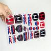FOR HONDA HRC H WING Reflective Motorcycle Stickers Waterproof Vinyl Decals for Motorbike Helmet Fuel Tank Bike XL0