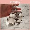 Gray Squirrel Delightful Plush Keychain Cute Accessory For Cars And Personalized Gifts