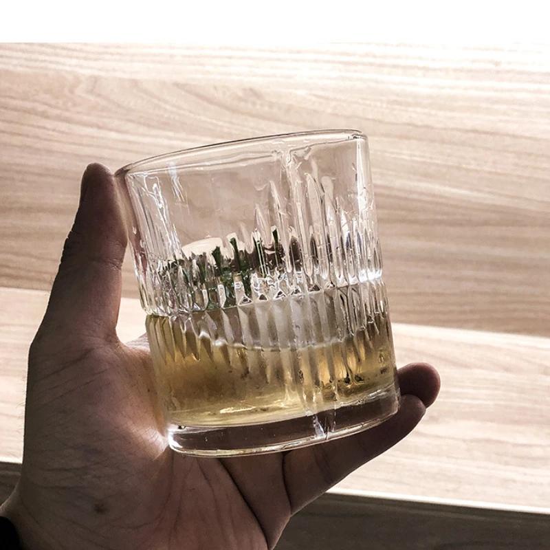 2 Stück/1 Stück Whiskeybecher 335 ml Trinkgeschirr Brandyglas Transparentes Ausländisches Weinglas Cocktailglas für Bar Zuhause Weingeschirr Bierglas