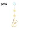 Christmas Tree Pendant Decorations Star Moon Window Hanging Light, Warm LED String Lights, Battery Operated Lamps Decorative Atmosphere Lamp for Home