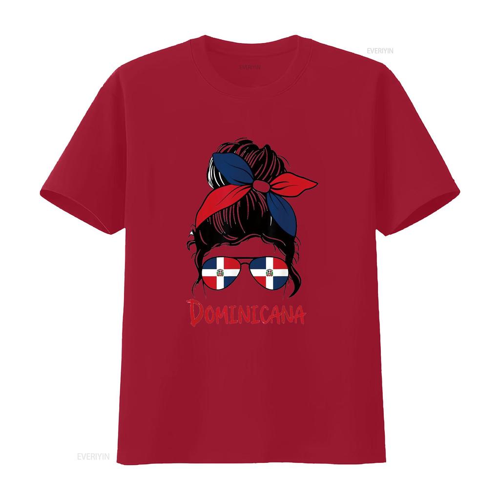 Dominicana Dominican Girl Republica Republic T Shirt White Vintage Washed Streetwear Designer Clothes Unisex Soft Stretched