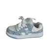 ins student blue retro thick-soled heightening casual bread shoes breathable sports board shoes