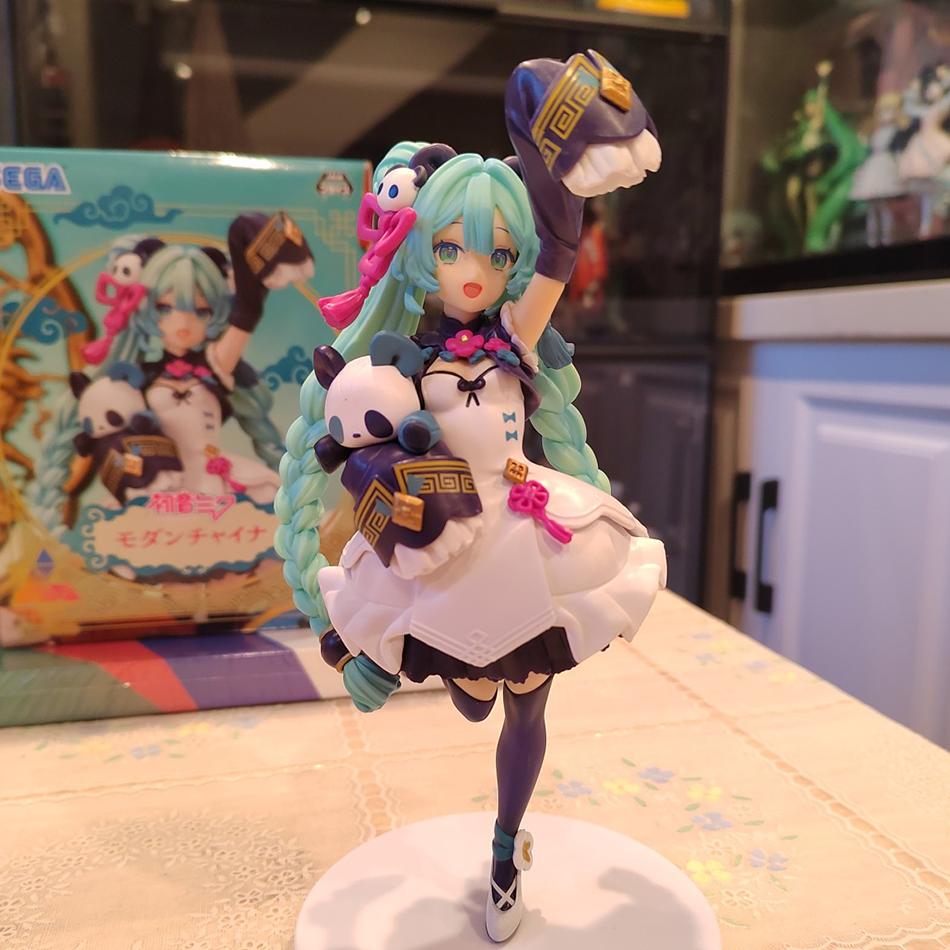 Anime Hatsune Miku doll model cartoon cute tabletop decoration China Style Panda decoration cute holiday gift