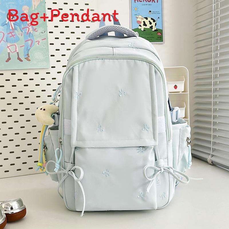 Youthful Nylon Backpack For Girls With Large Capacity And Ergonomic Shoulder Straps For School Use