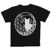 Edoten T-Shirt, 7.4 Oz. Super Heavyweight, Printed Round Window Cat, Black (Back Print), Size LL (XL)