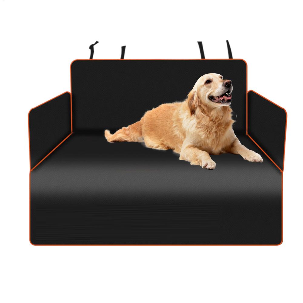 

Car Seat Cover for Back Seat Waterproof Seat Protector Scratchproof Pet Hammock Cargo Liner for Dog чёрный