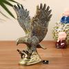 Pure Brass Flying Eagle Statue, Hawk Sculpture Decorative Handmade Garuda Idol