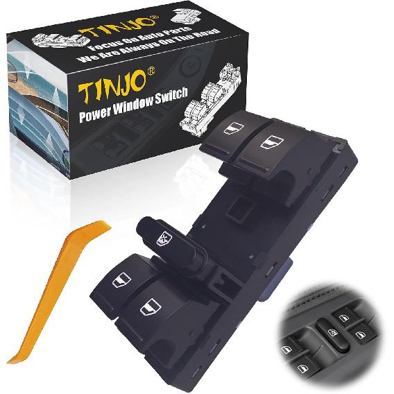 93570-2F200 Interruptor Elétrico Automático de Vidro Dianteiro Esquerdo do Motorista Compatível com Kia Spectra & Cerato 2004-2009, Interruptor Mestre Elétrico de Vidro do Lado do Motorista