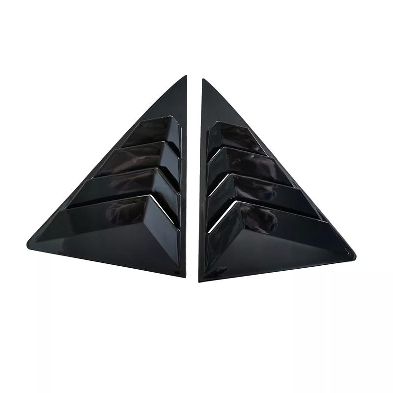 For Toyota Camry 2012-2017 7th Glossy Black Side Window Louver Shutter Cover 2X