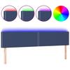 VidaXL LED Headboard Bedroom Furniture Double Bed Accessory Head of Bed Frame Interior Blue 3121492