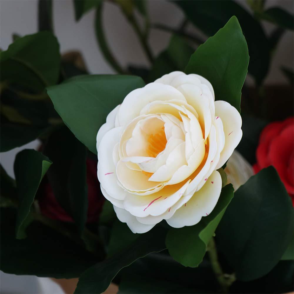 Elegant Artificial Camellia Flowers Real Touch Fake Flower  Wedding Birthday Party