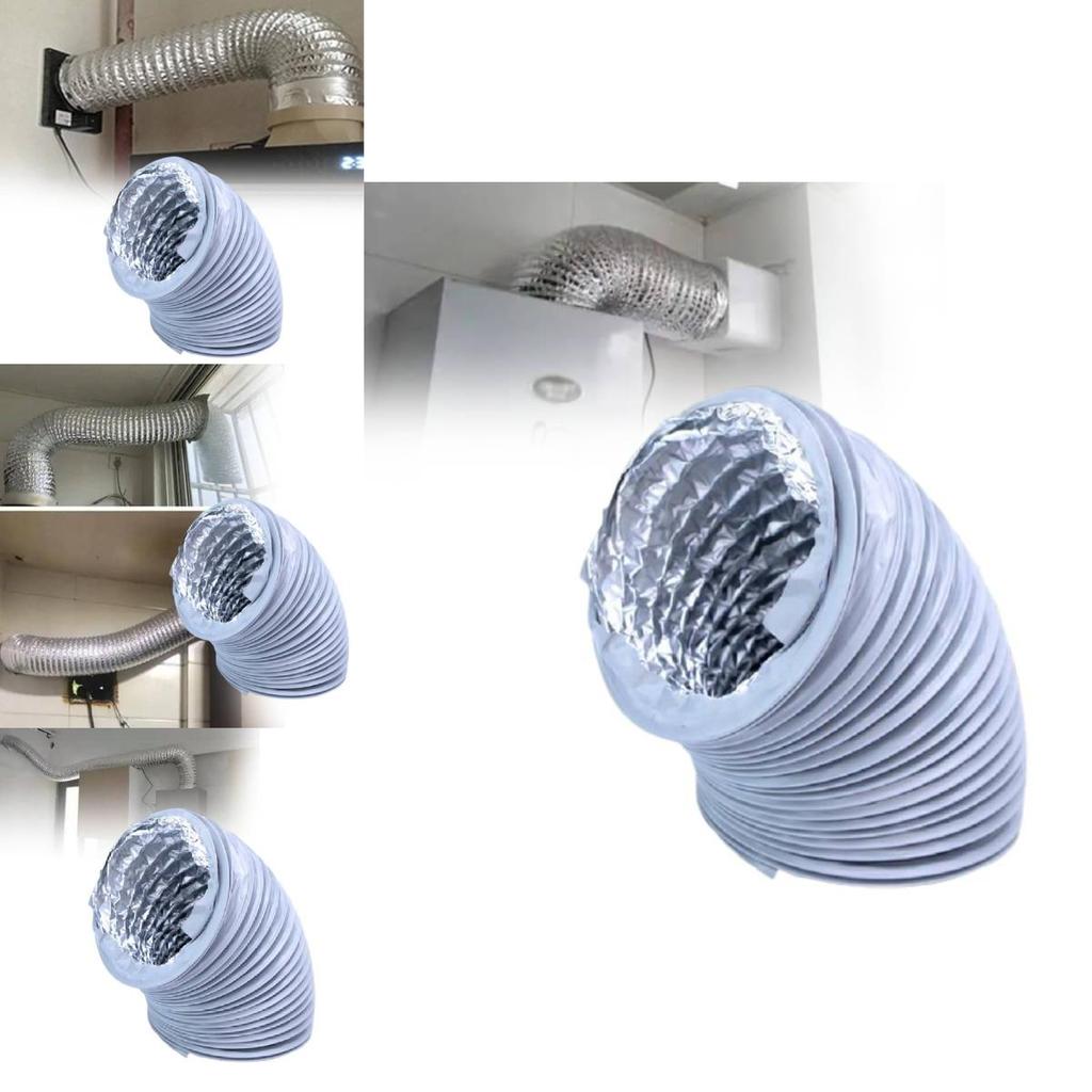 Alu-Flexschlauch Ausziehbar für Dunstabzugshaube Abluftwerkzeug Küche