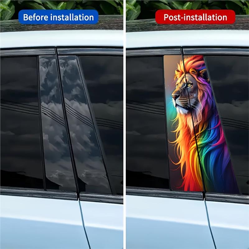 Exclusive Color Lion 2-Pack Vinyl Stickers